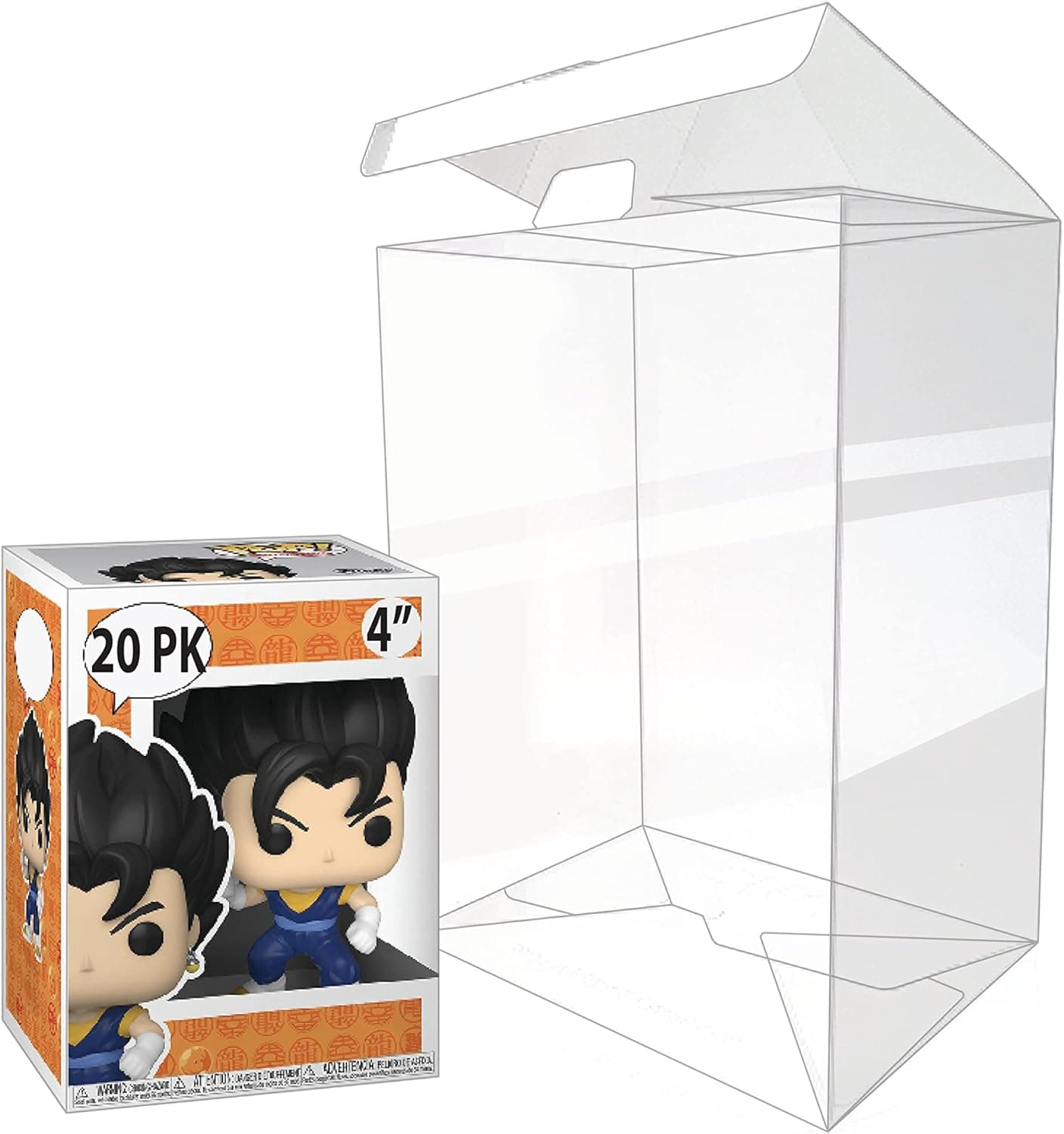Pop Protector Case for Funko 4" Inch Pop! Locking Tab, Protective Film, Heavy Duty Acid Free 20 Pack