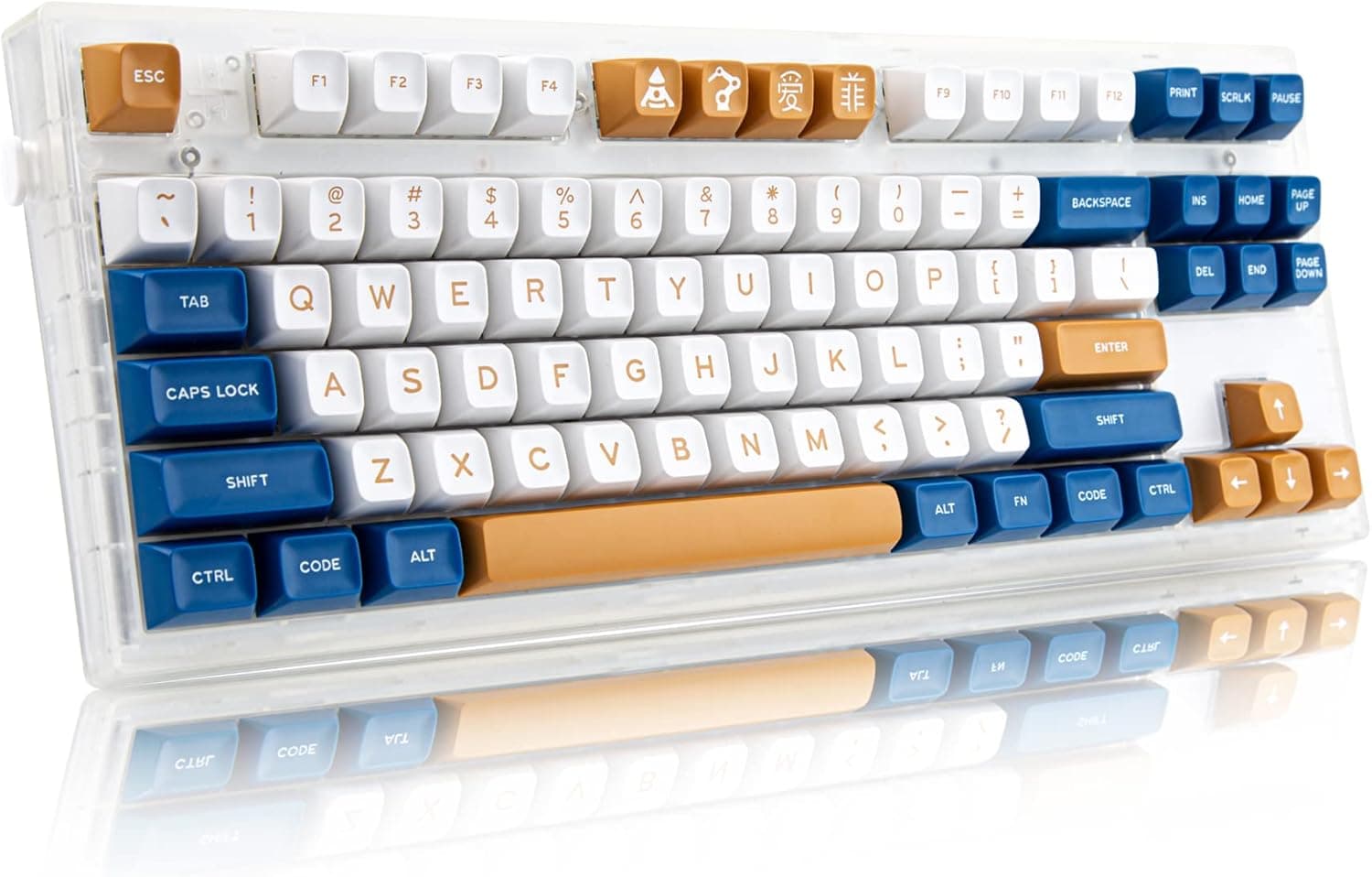 BowJian 172 Keys Custom Keycaps Kit, SA Profile Keycaps Double-Shot ABS Keycaps, Keyboard Keycaps for 61/64/87/96/104/108-key ANSI & 102/105-key ISO Layout Mechanical Keyboard (MG Wahtsy)