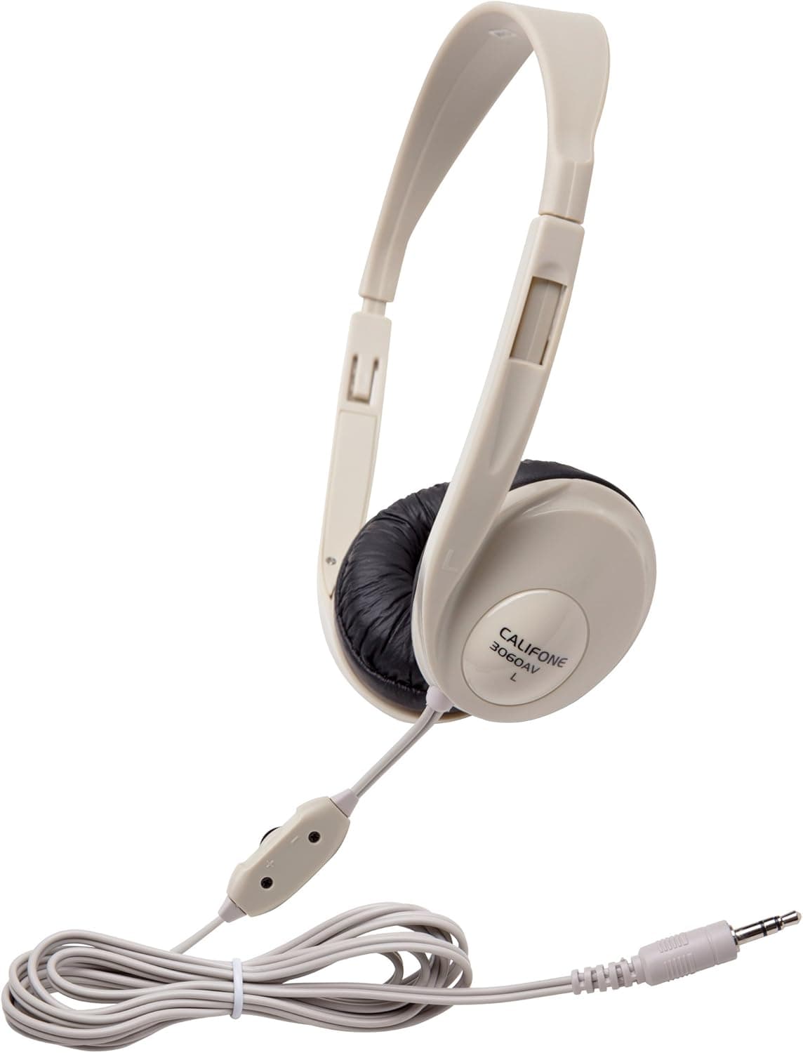 Multimedia Stereo Headphones Wired Beige Color