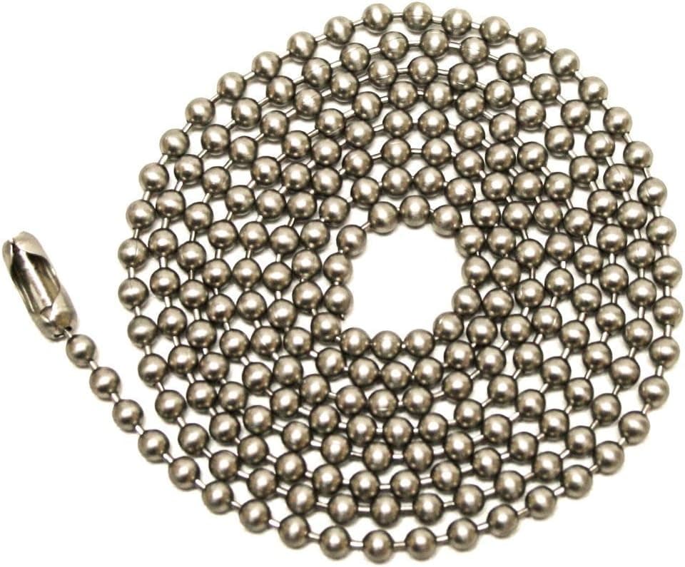 BEADED CHAIN 3' BR NICKL