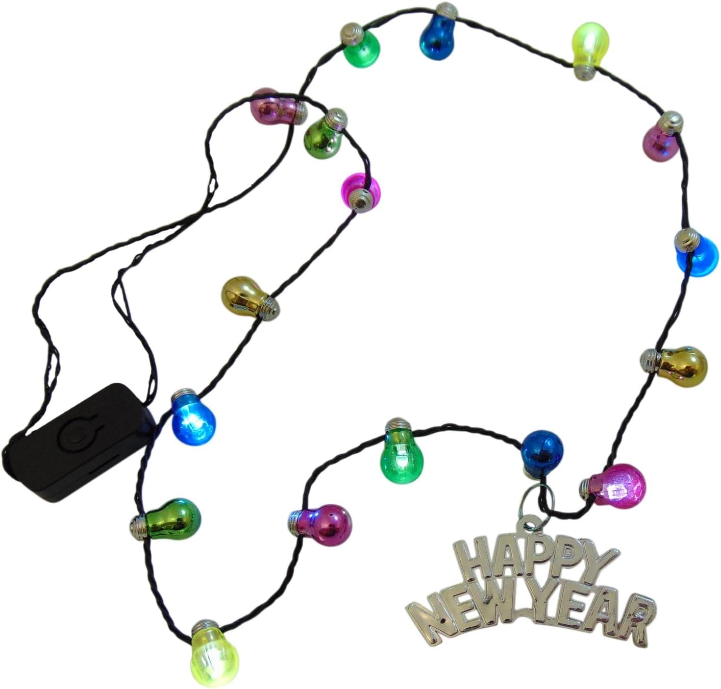Shawshank Flashing New Years Eve Necklace Festive Party Wear for Him or Her