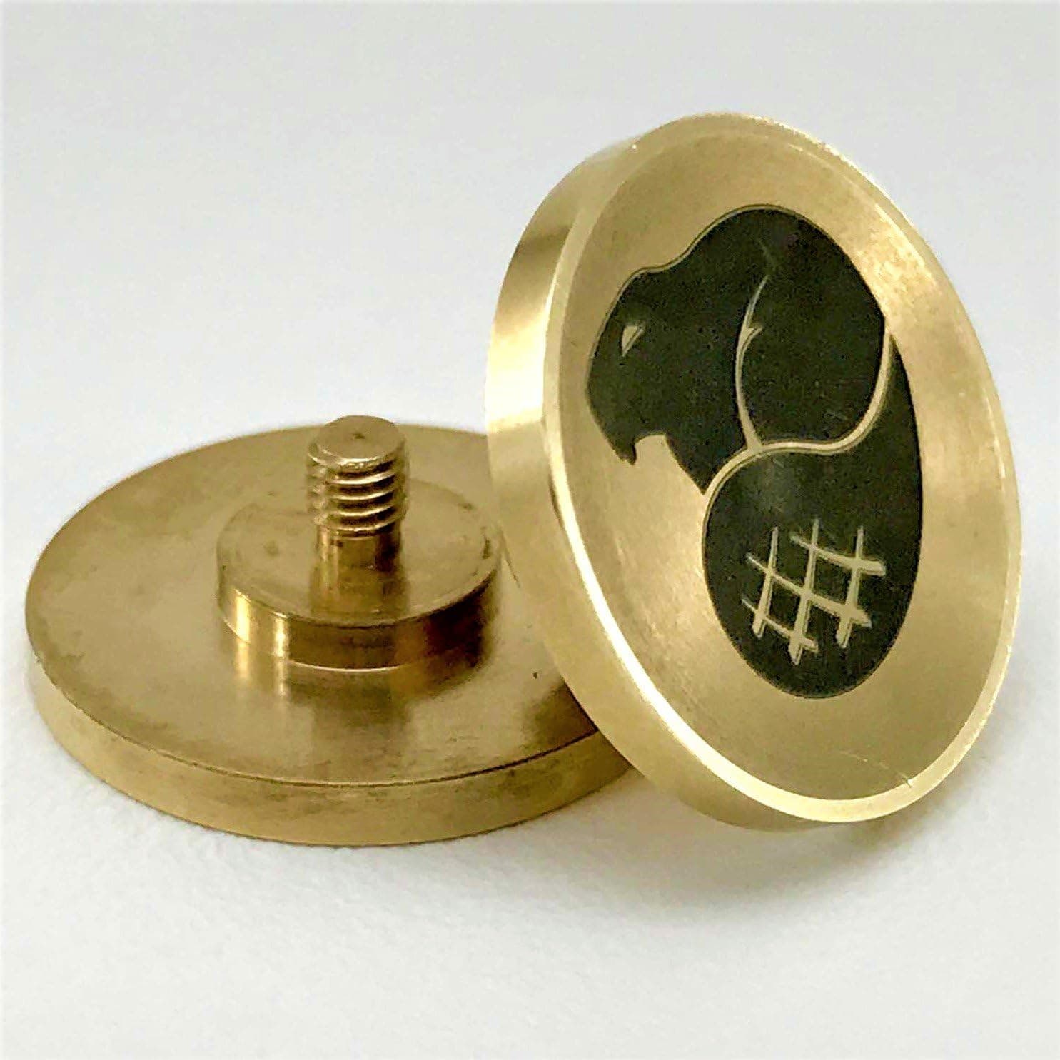 Brass Fidget Spinner Caps Upgrade Set EDC Metal Center Buttons for 608 and R188 Bearings by Bever Products