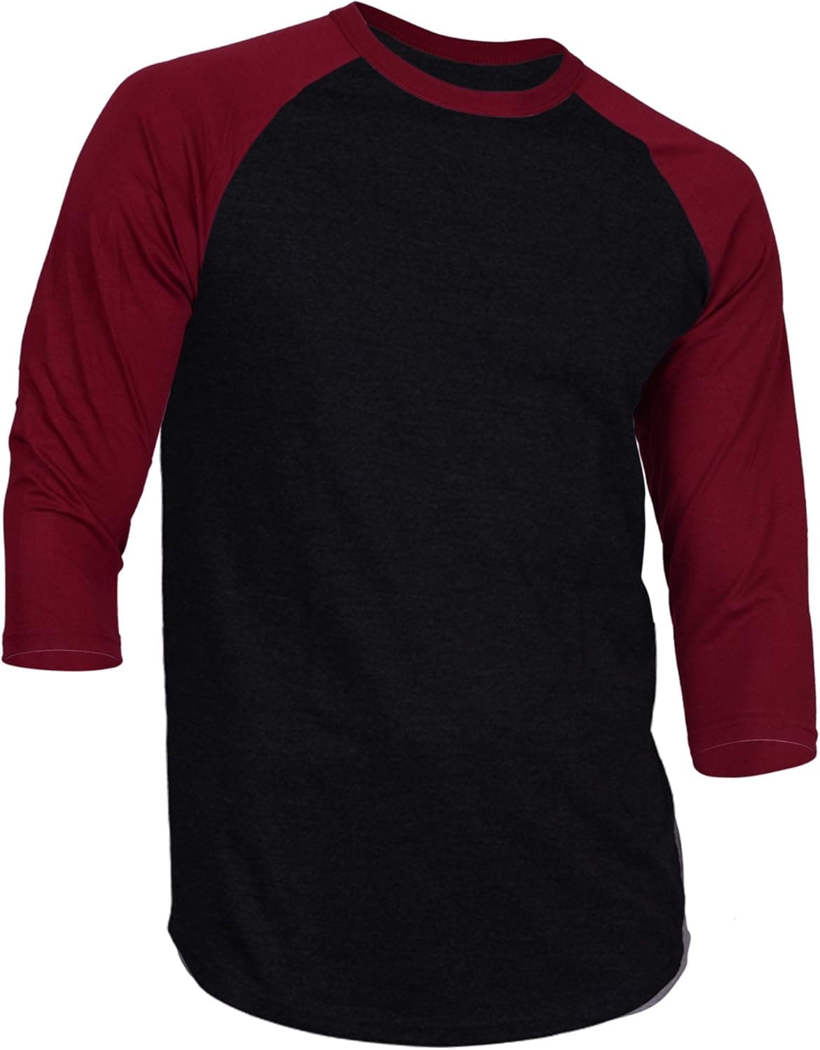 Dream USA Men's Casual 3/4 Sleeve Baseball Tshirt Raglan Jersey Shirt White/.