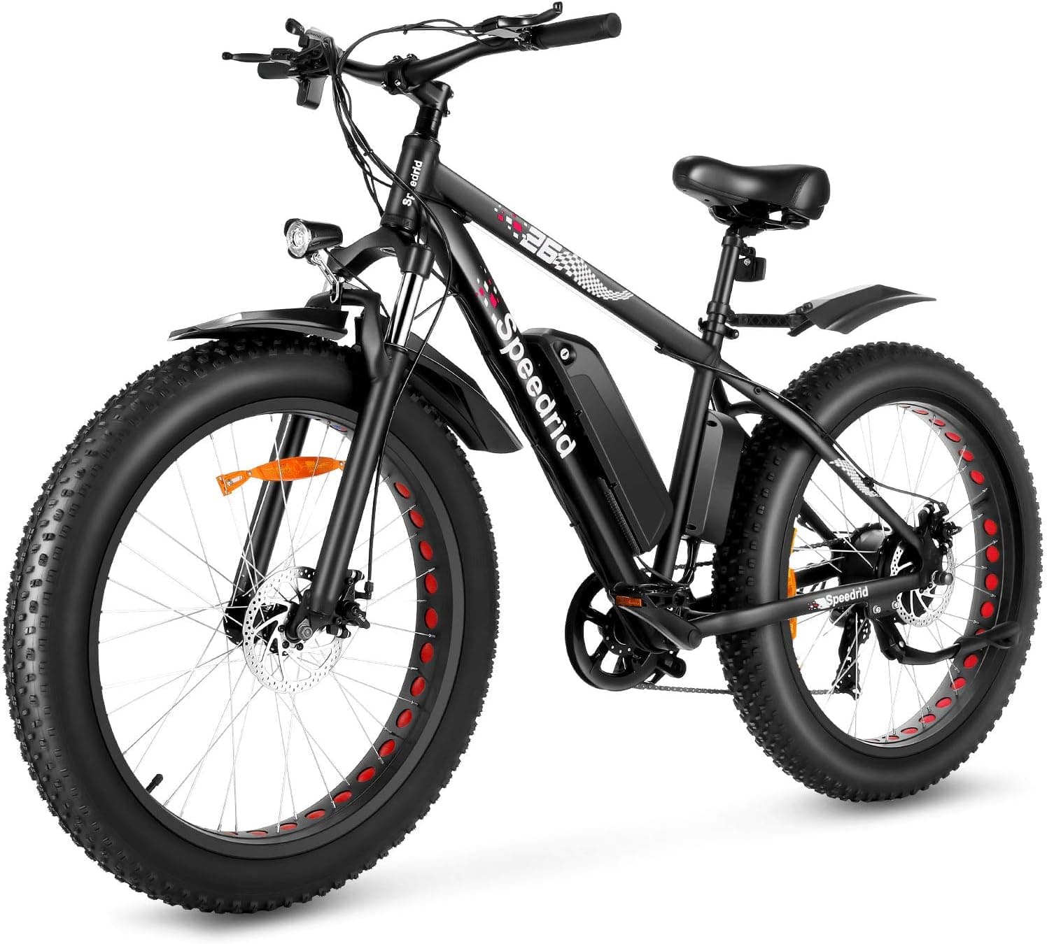 ANCHEER Electric Beach Bike Fat Tire Electric Bike 26" 4.0, 48V 500W Powerful Motor, 48V 10Ah Removable Battery and Derailleur 7 Speed