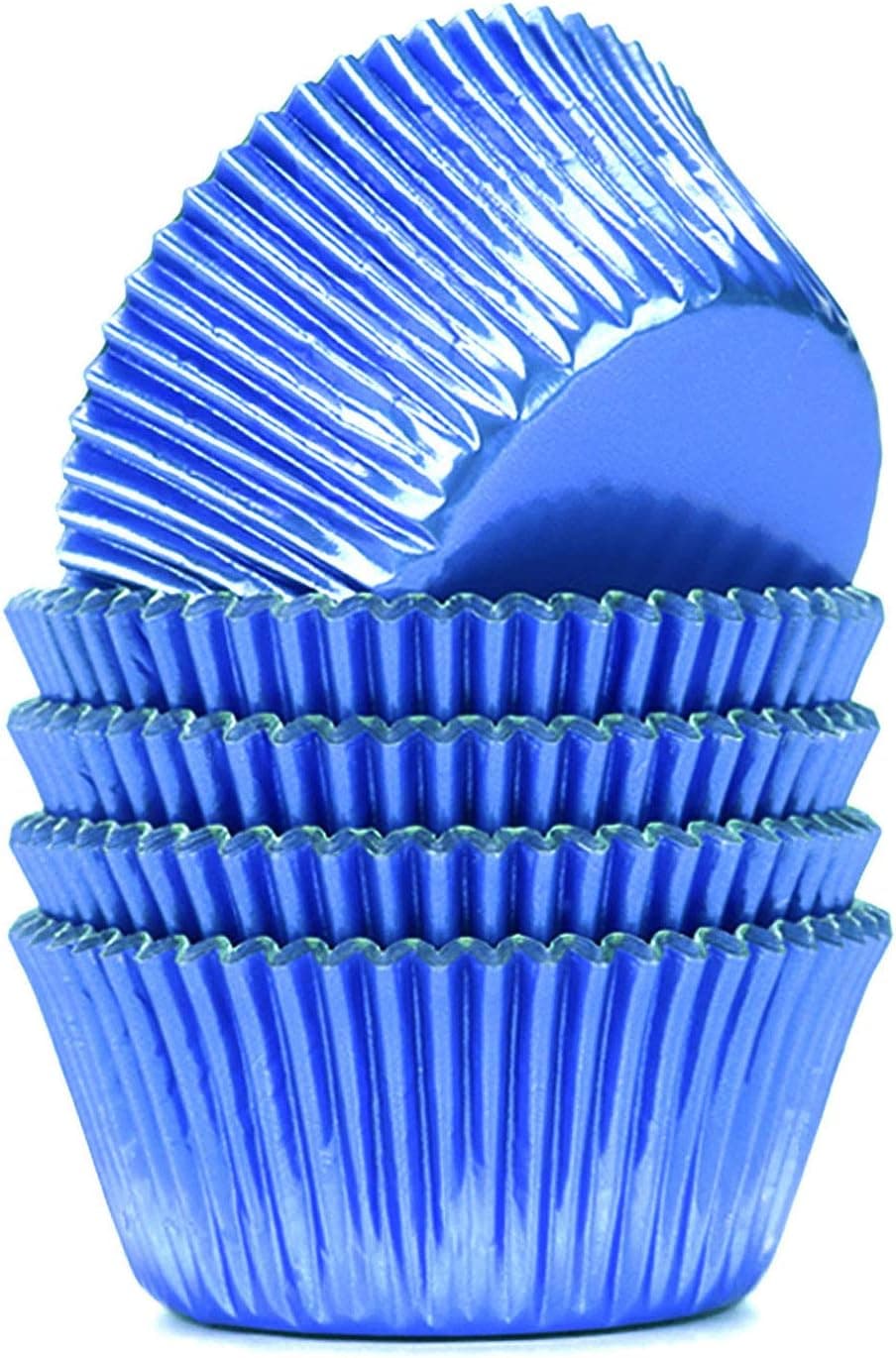 Bakuwe Standard Foil Cupcake Liners Muffin Baking Cups, Pack of 200, Silver Color
