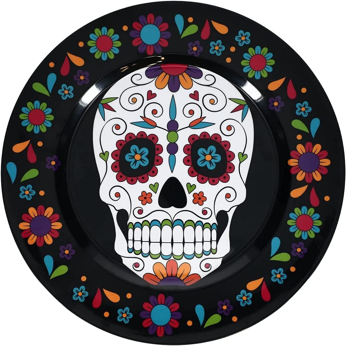13" Day of the Dead Party Platter Charger