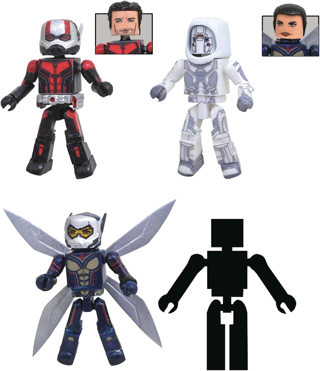 DIAMOND SELECT TOYS Marvel Antman & The Wasp Movie Minimates Box Set, Multi-Color