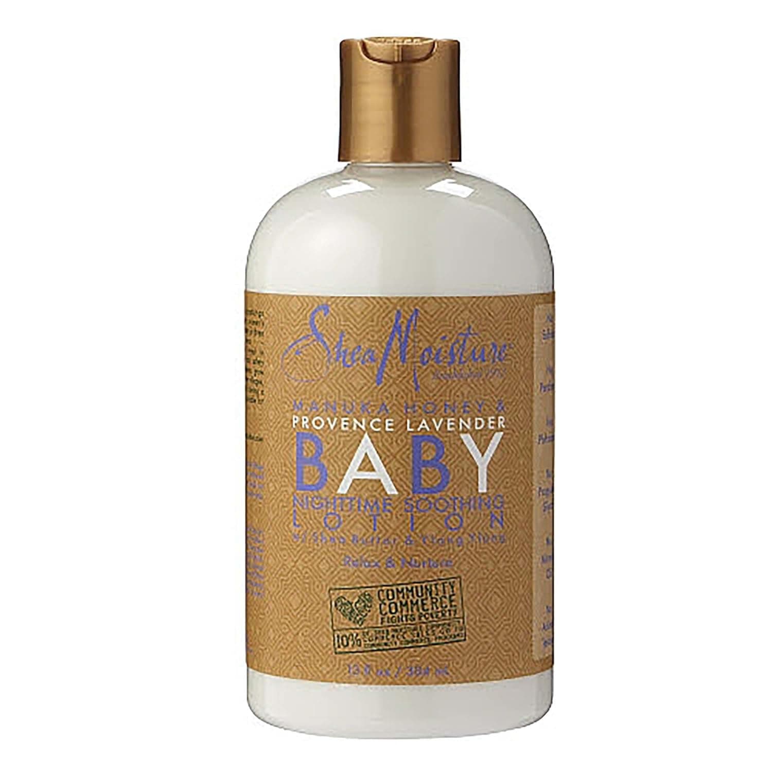 Shea Moisture Manuka Honey and Provence Lavender Baby Nighttime Soothing Lotion By Shea Moisture for Kids Body Lotion, 13 Ounce