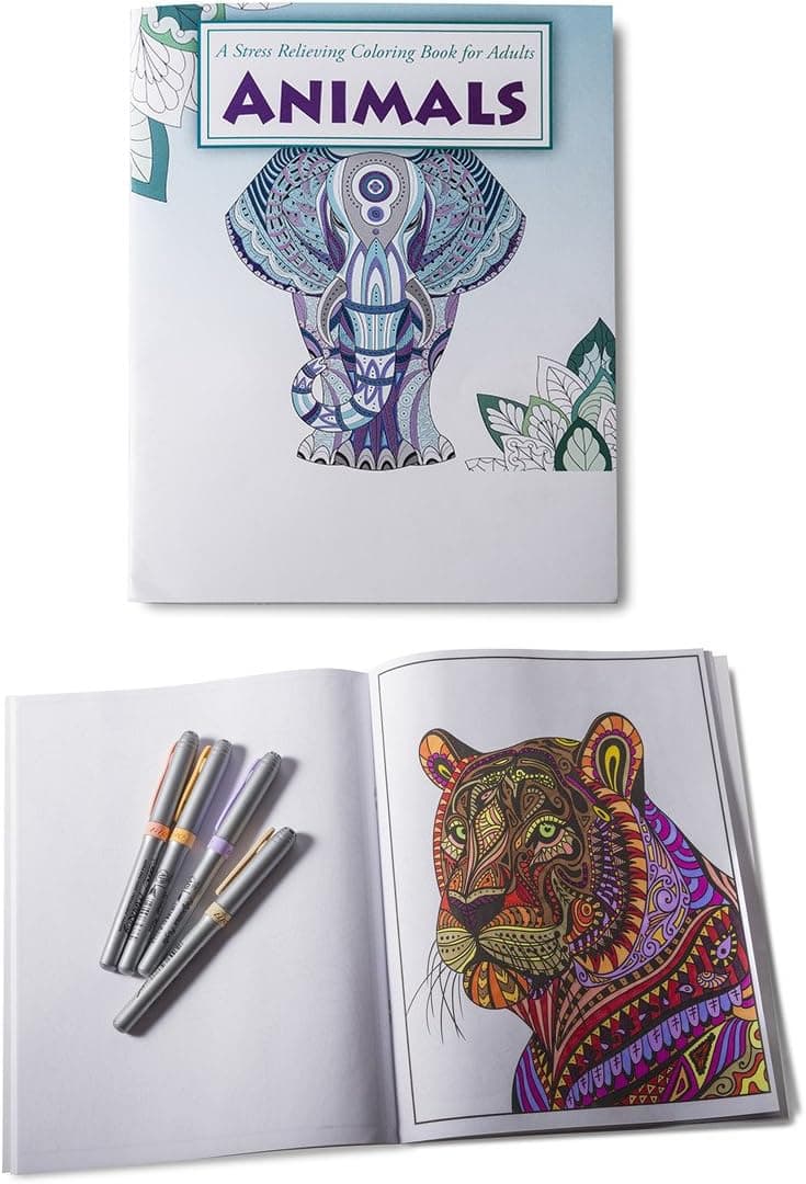 Safety Magnets Animals Coloring Book for Adults and Kids
