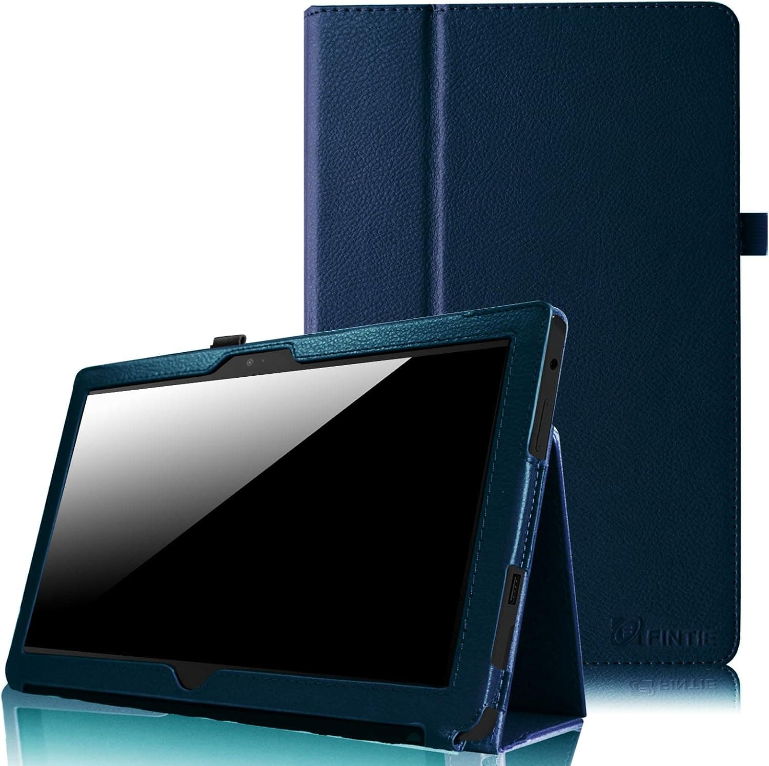 Fintie Folio Case for Microsoft Surface RT/Surface 2 10.6 inch Tablet Slim Fit with Stylus Holder (Does Not Fit Windows 8 Pro Version) - Navy