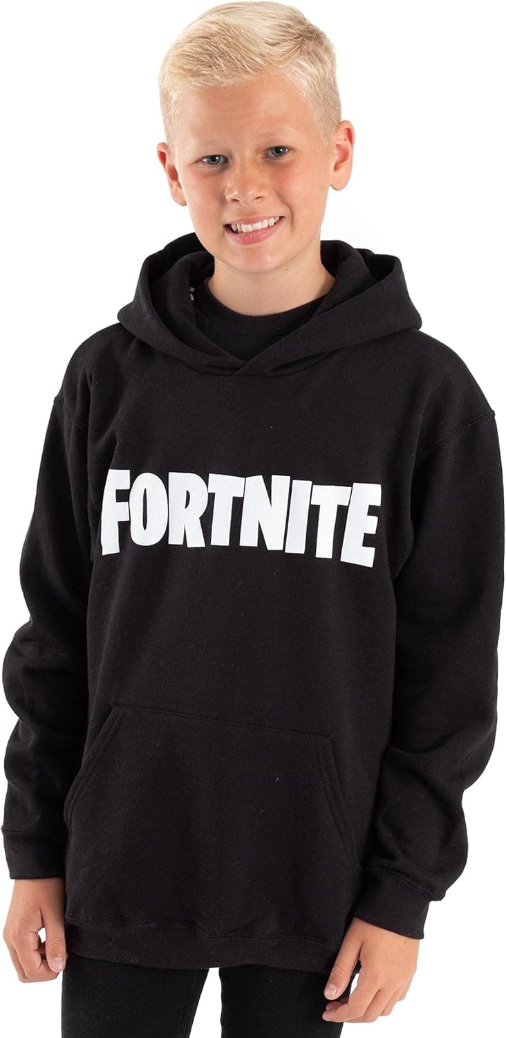FORTNITE Hoodie Boys Kids Battle Royale Logo Game Jumper Sweater