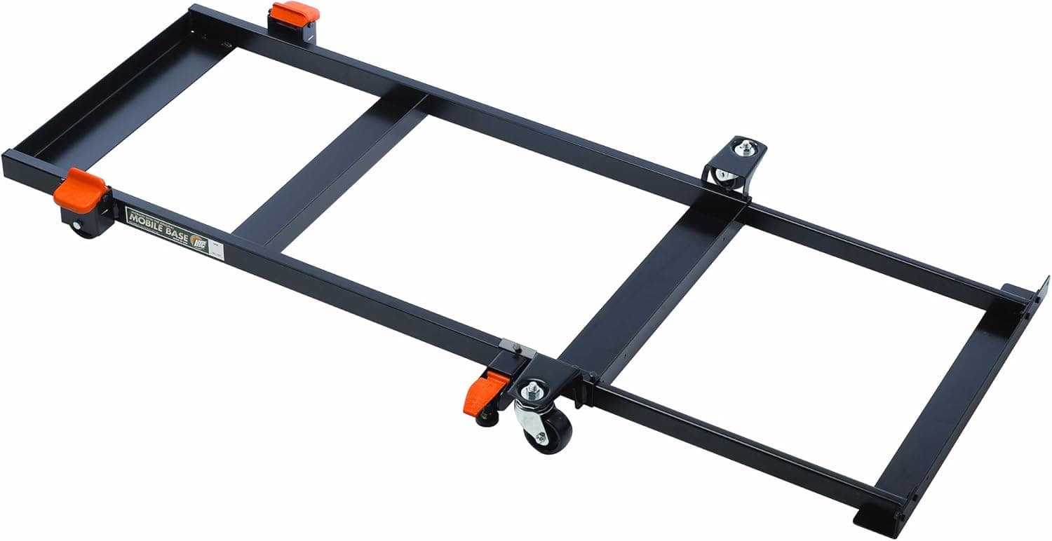 HTC HRS-10G Mobile Base for Delta Unisaw Table Saw with 52-Inch Unifence and Jet JTAS Table Saw with 50-Inch Xacta Fence