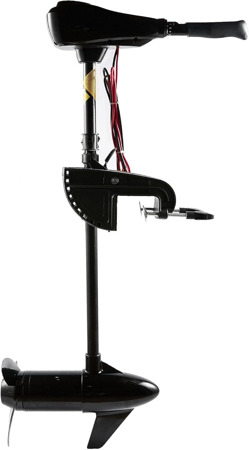 36/40/46/50/55/60/86 LBS Thrust 8 Speed Electric Trolling Motor for Fishing Boats Saltwater Transom Mounted with Adjustable Handle