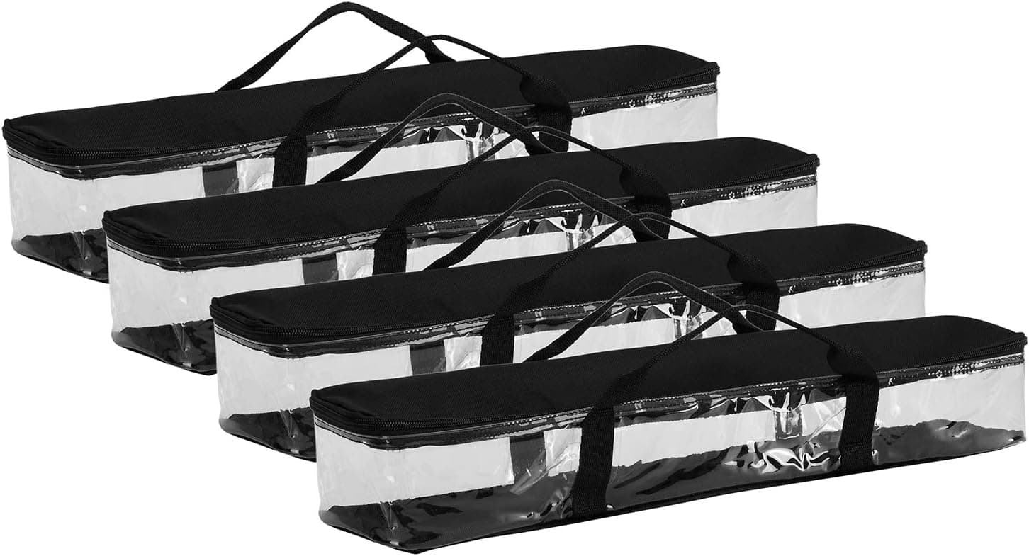 Fasmov 4 Pack Cassette Tape Bags Hold up to 120 Cassettes (30 Each Bag)