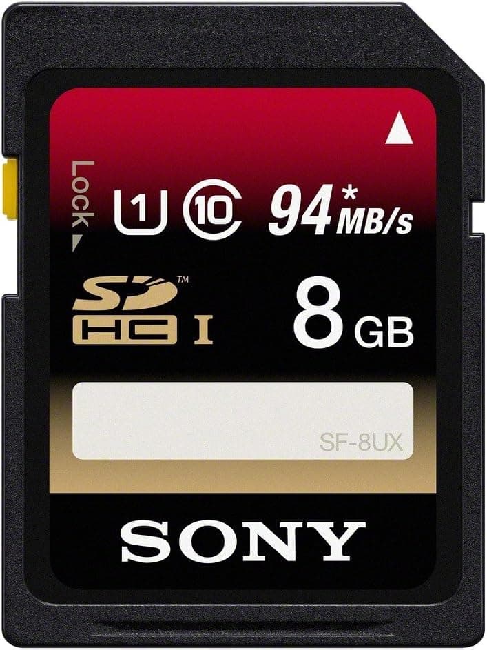 Sony8GB SDHC UHS-1 Class 10 Memory Card (SF8UX/TQN) (OLD MODEL)