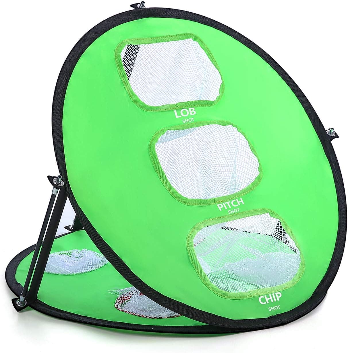 KONDAY Golf Practice Chipping Net, Golf Practice Hitting Target Net with Carry Bag and Ground Nail,Portable & Collapsible Golf Training Aid Accessories for Indoor Outdoor Backyard or Office Use