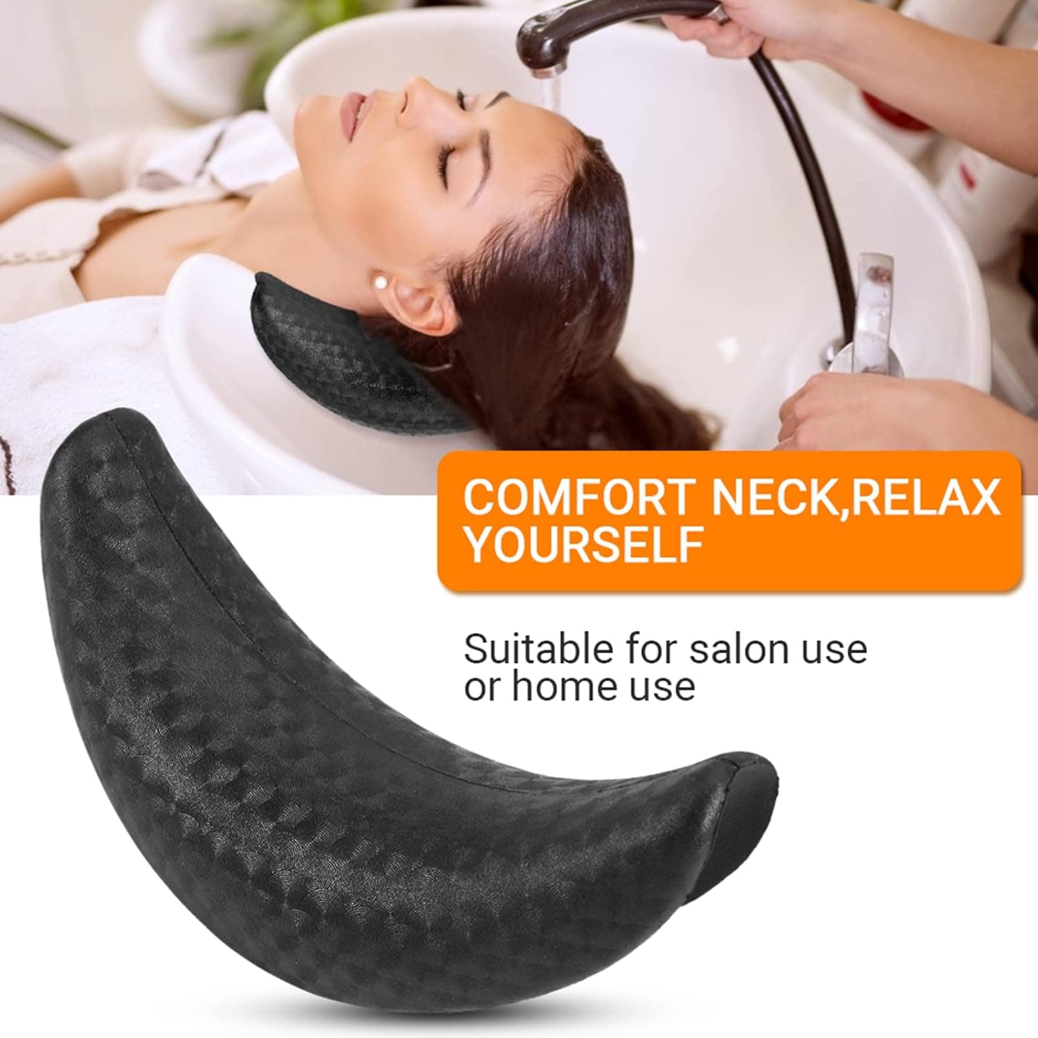 Shampoo Bowl Neck Rest Pillow, Durable Soft General Vertical Silicone Neck Pillow for Salon Hair Wash Sink Salon Hair Spa Washing Sink Basin Tool