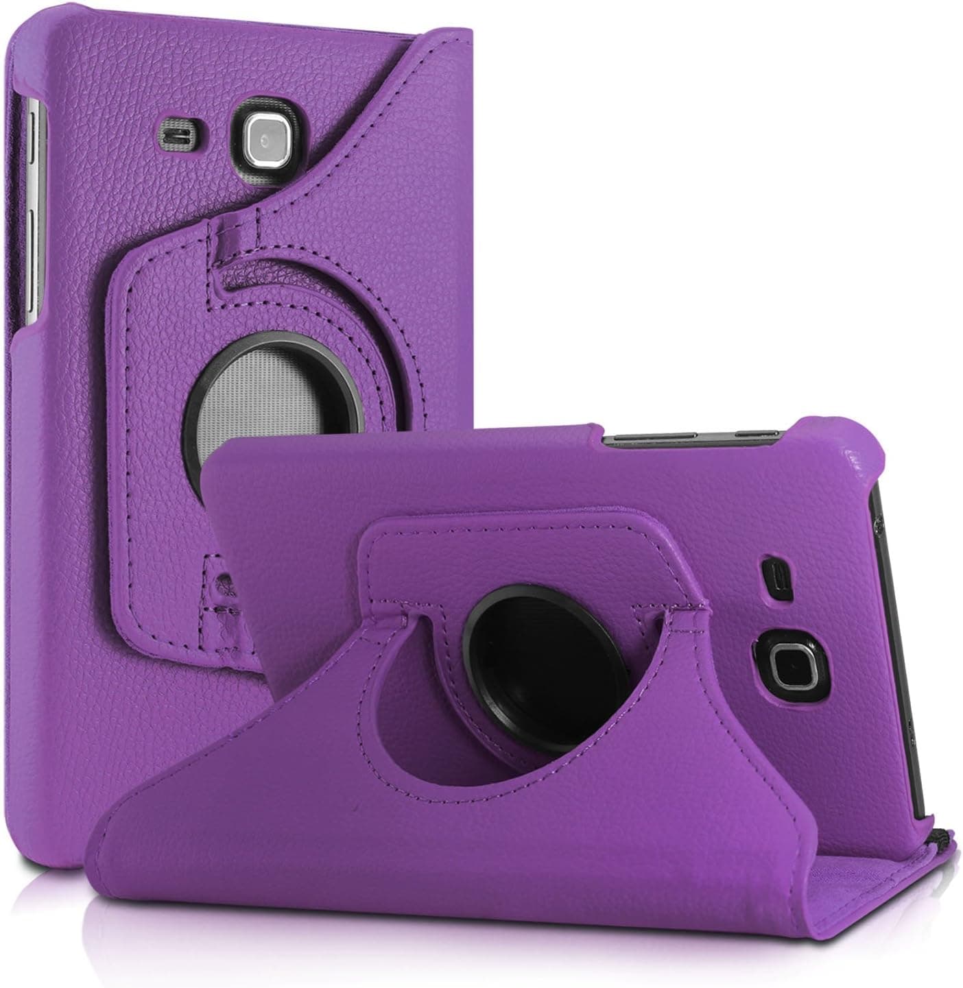 Infiland Samsung Galaxy Tab A 7.0 Case, 360 Degrees Rotating Stand Case Cover for 2016 Release Samsung Galaxy Tab A 7.0 7-Inch Tablet (SM-T280 / SM-T285) Only, Purple