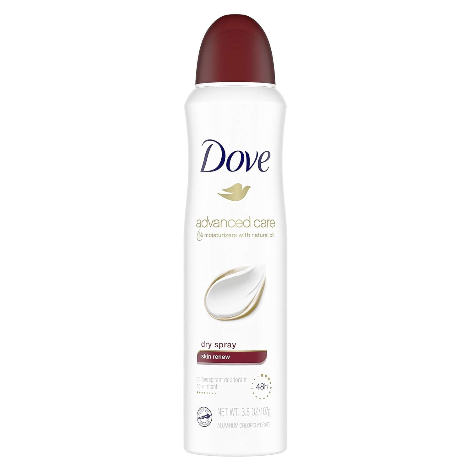 Dove Dry Spray Antiperspirant Deodorant, Clear Tone Skin Renew 3.8 Ounce (Pack of 1)