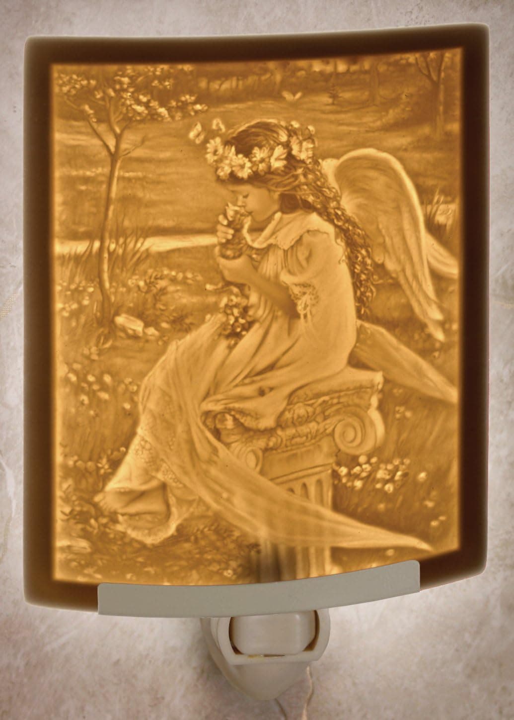 Tender Love Sandra Kuck Lithophane Night Light (NEW) Porcelain Garden