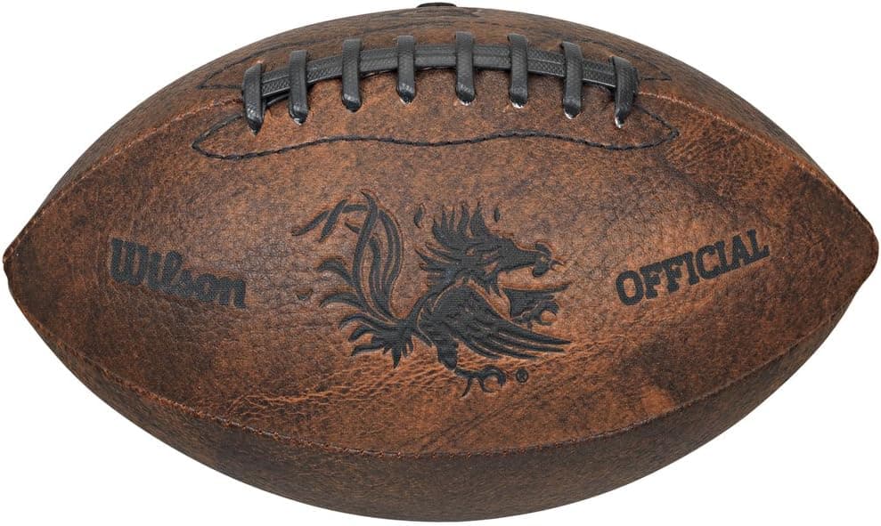 Gulf Coast Sales NCAA South Carolina Fighting Gamecocks Vintage Throwback Football, 9-inches, Brown (6381070GC)