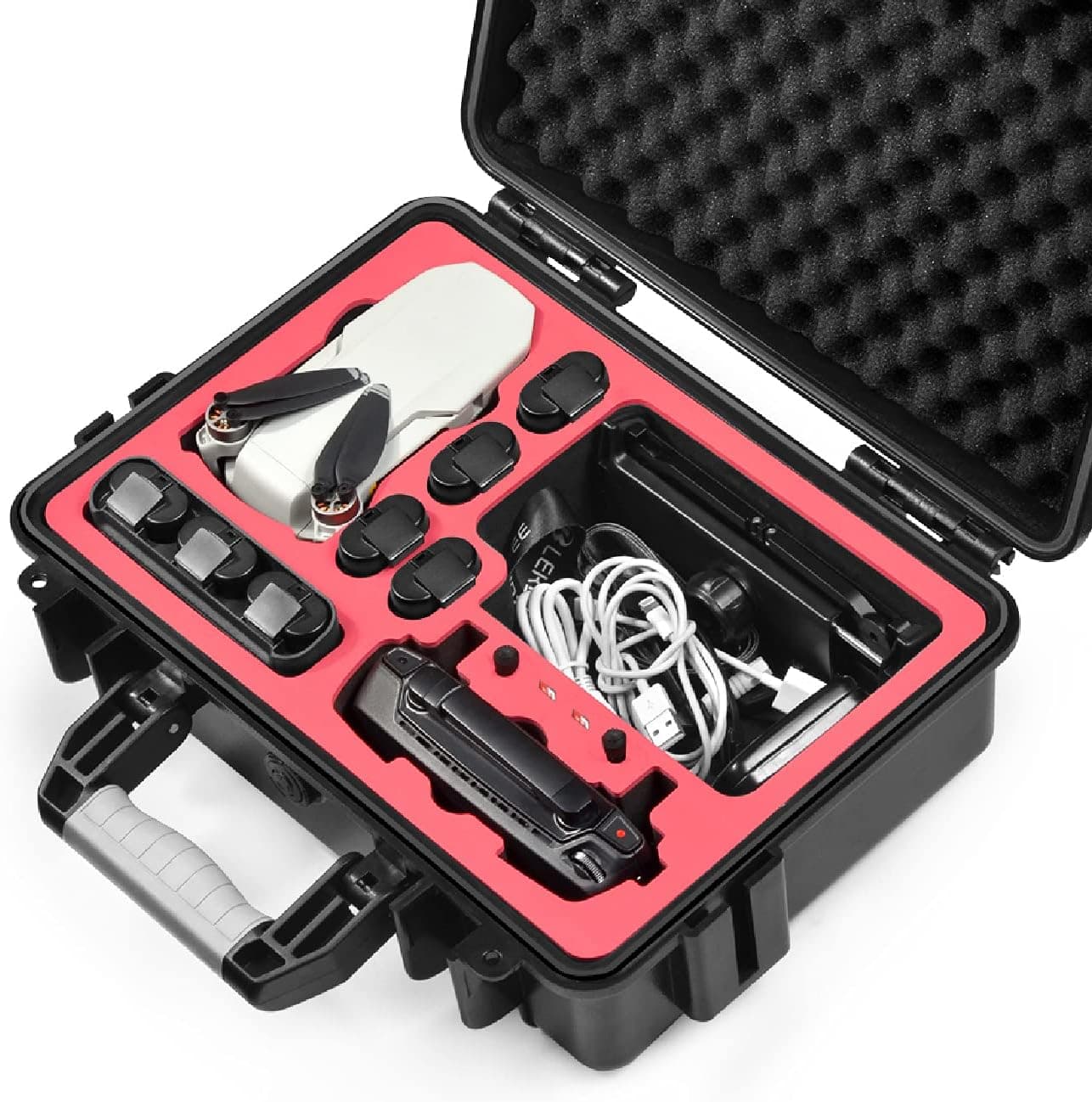 Lekufee Waterproof Carrying Case Compatible with DJI Mavic Mini SE Combo/DJI Mavic Mini 1 and More Mavic Mini Accessories【NO Include Drones,Not Suitable for Smart Controller and Mavic Mini 2 Drone】