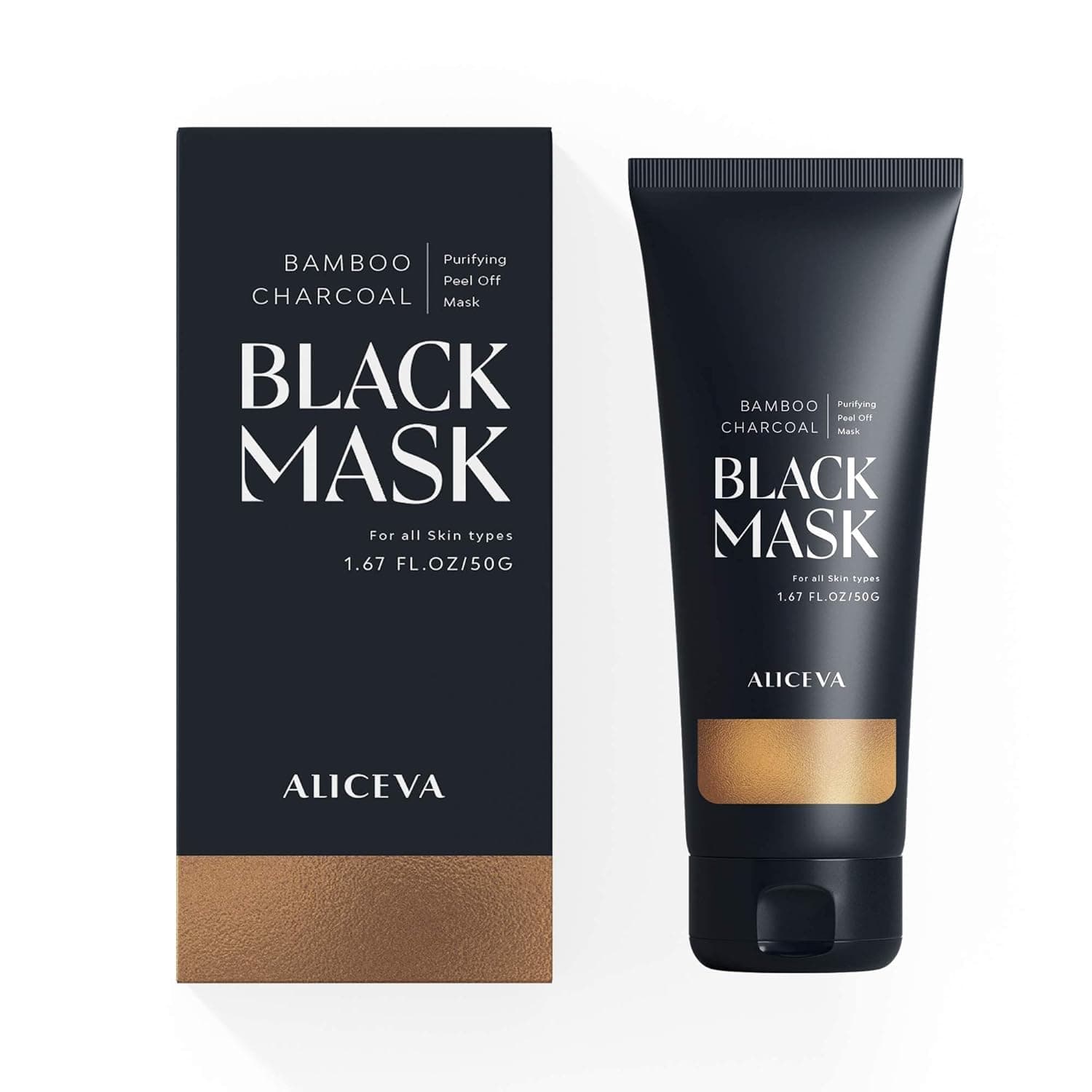 Aliceva Bamboo Charcoal Black Mask, 1.67 Fl. Oz (Pack of 1)