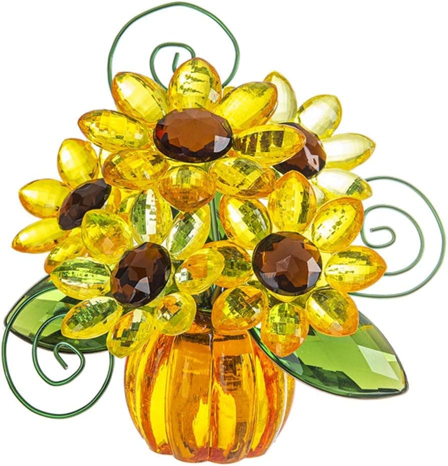 Ganz ACRYF-89 Posy Pot[TM] Sunflower Pumpkin Figurine, 4-inch Height