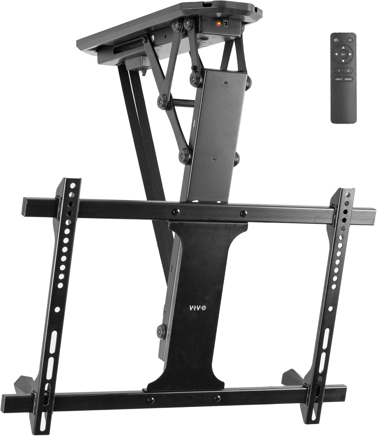VIVO Electric Ceiling TV Mount for 32 to 70 inch Screens, Large Flip Down Motorized Pitched Roof VESA Mount, Master Pack, Black, MOUNT-E-FD70