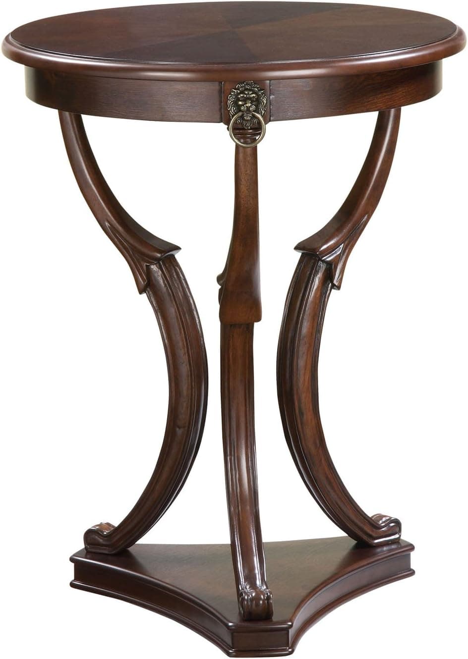 Powell Brown Cherry 3-Legged Accent Table