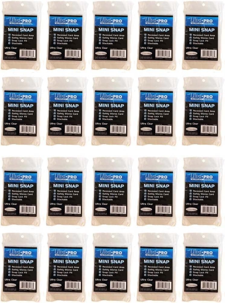 Ultra Pro Mini Snap Card Holder #81136 - Bundle of 20 Mini Snaps