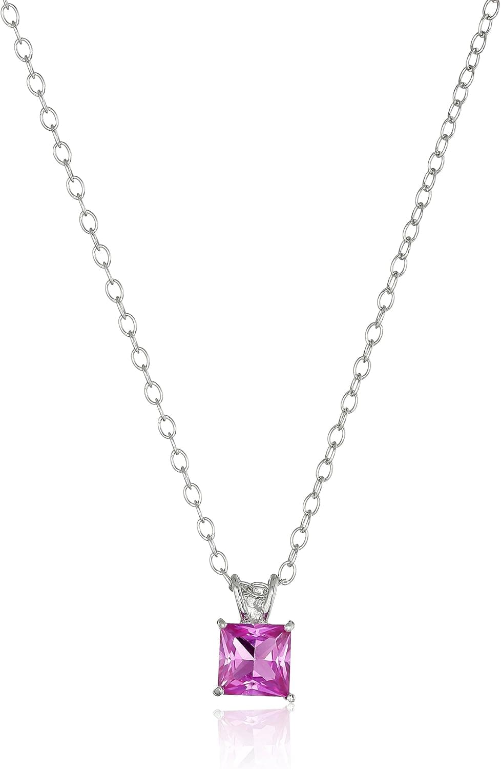 Amazon Collection Sterling Silver Pendant Necklace, 18"