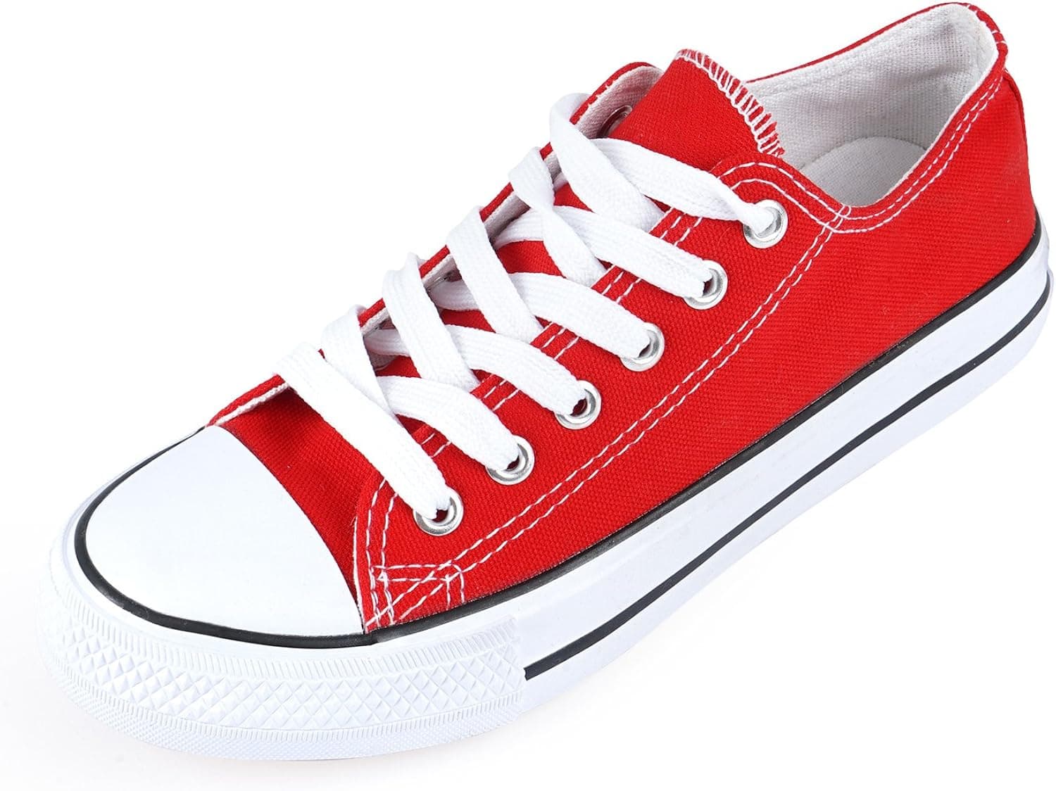 SUNJIN ACRO Unisex Canvas Low Top Sneaker Lace up Classic Casual