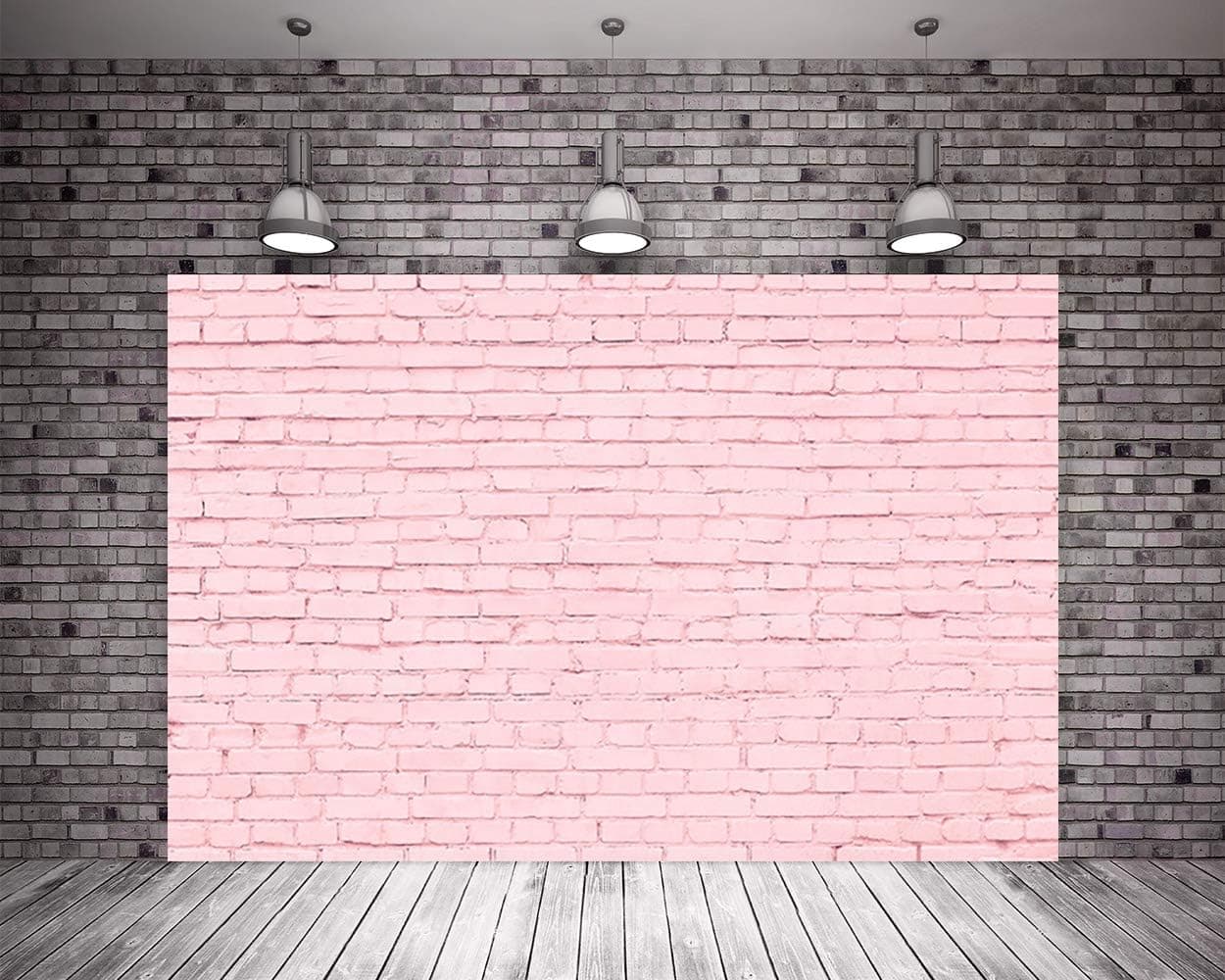 7X5ft Princess Pink Brick Wall Photography Backdrops Birthday Party Baby Show Bridal Show Photo Background for Studio Children Backdrop for Picture
