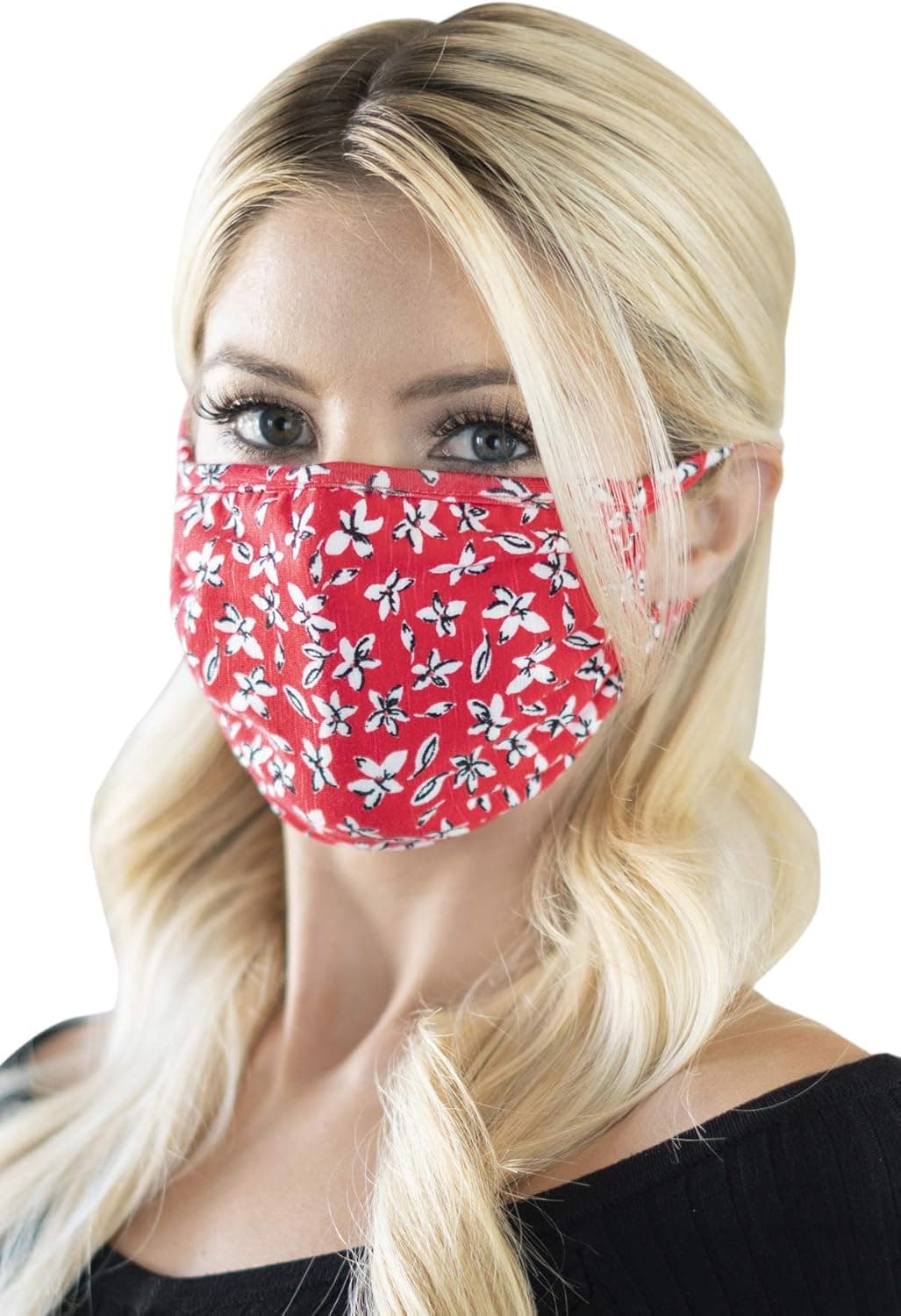 RIAH FASHION Reusable Fabric Face Mask Unisex Washable Covering - Cute Print Cloth Comfy Breathable Mouth Protection