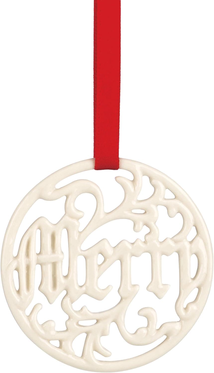 Lenox Merry Pierced Charm Ornament