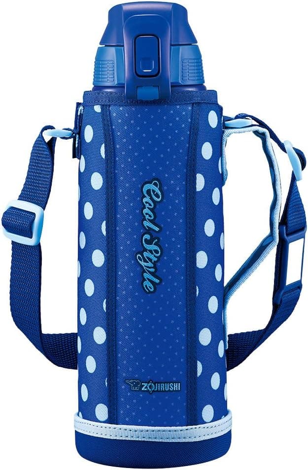 Elephant Seal (ZOJIRUSHI) Water Bottle Straight drink Sports Type sutenresuku-rubotoru 1.0l Blue Dots SD – bxl-fa10 – AZ