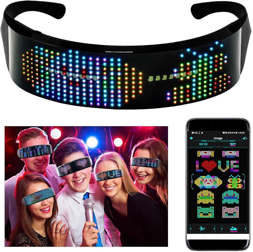 efiealls LED Bluetooth Glasses