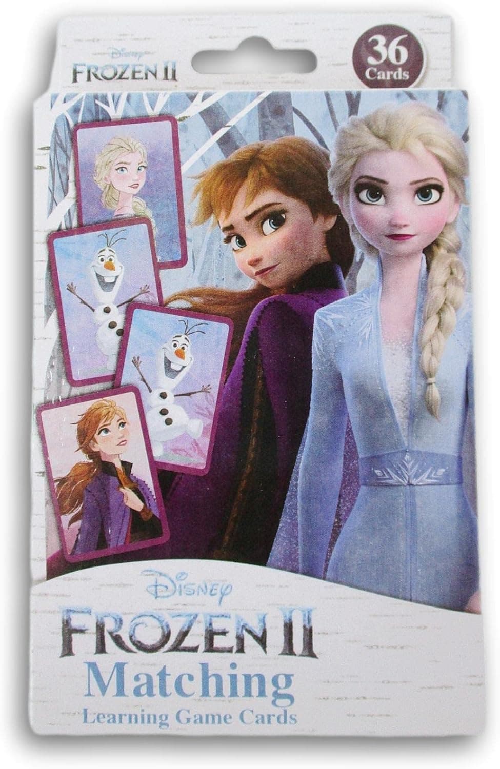 Colorful Character Flash Cards for Early Learning for Kindergarteners and Preschoolers - 36 Cards (Frozen 2 Matching), Medium