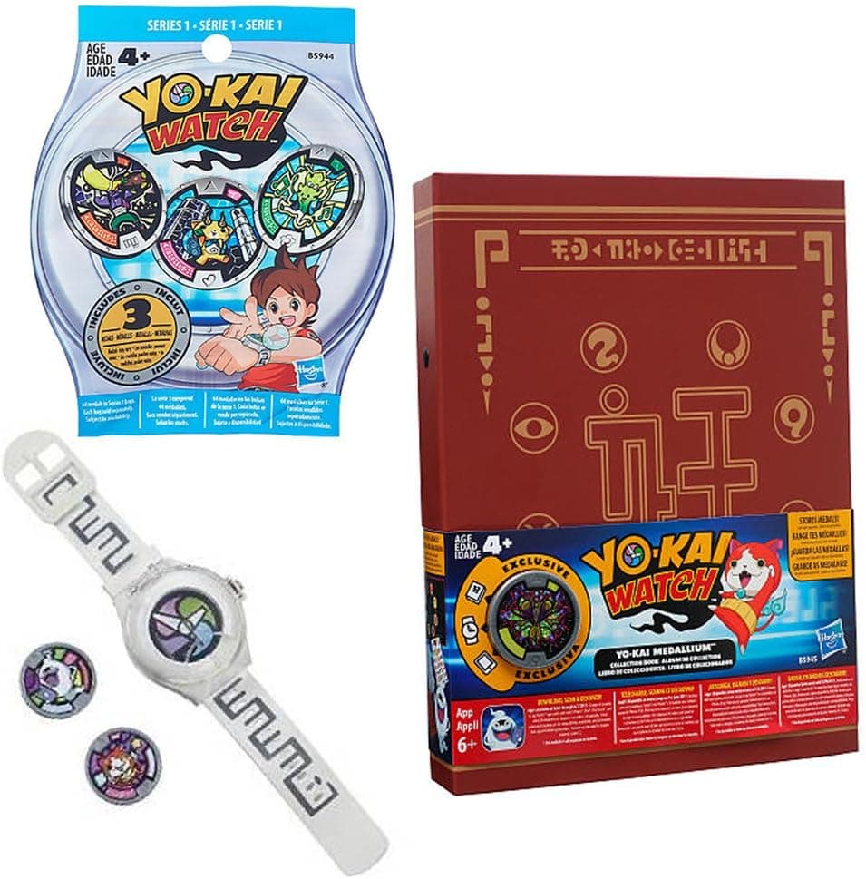 Yo-kai Watch Bundle INCLUDES Yo-kai Season 1 Watch, Yo-kai Medallium Collection Book