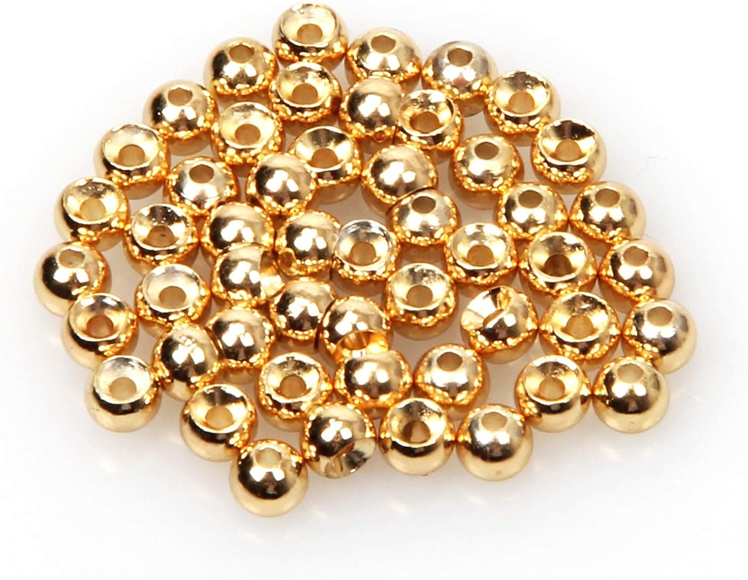 ANGLER DREAM Fly Tying Beads 100 PC/LOT Tungsten Beads Nymph Head Ball Fly Tying Materials Hook Size 6#-20# 2.0 2.7 3.15 3.5 3.8 Black Nickle Gold Copper Silver Rainbow Color