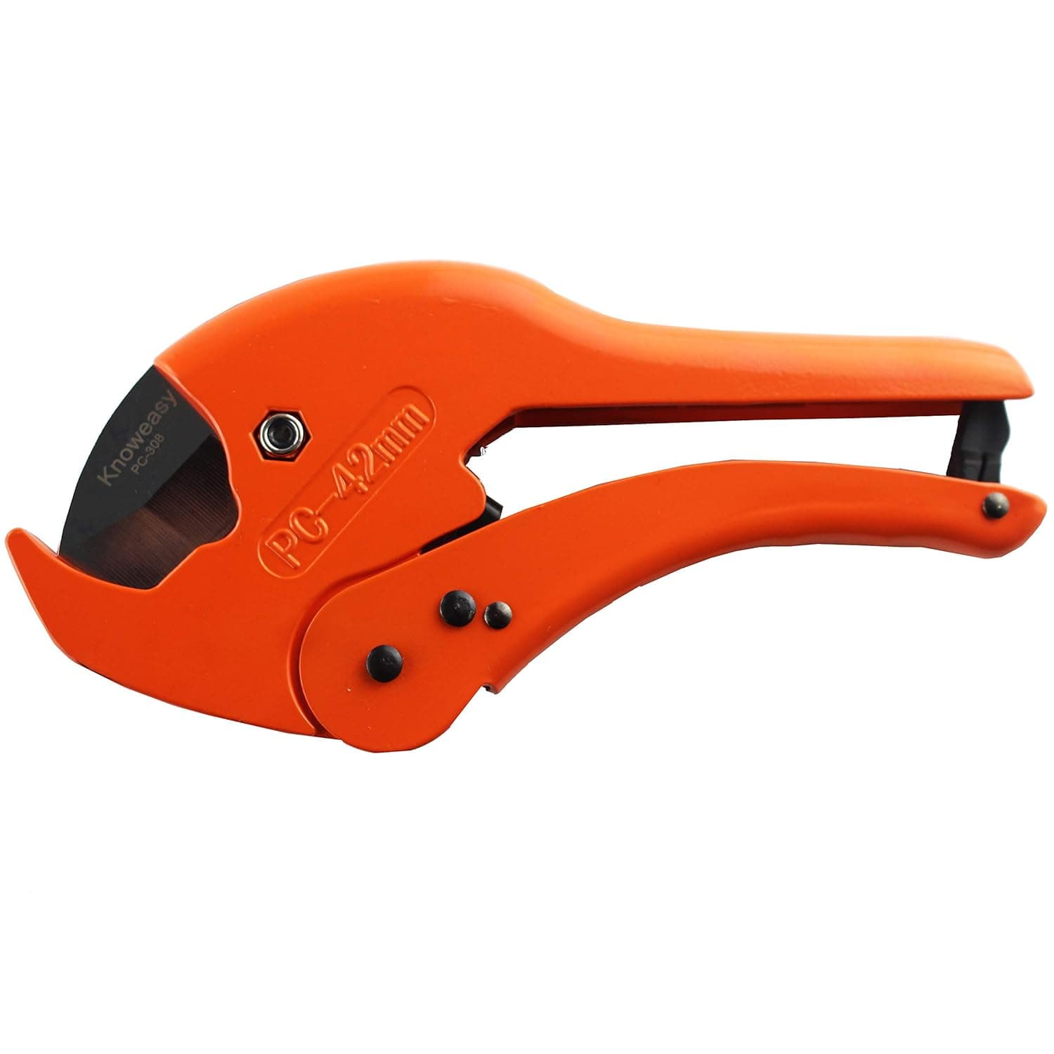 PVC Pipe Cutter,Knoweasy Pipe Cutter and Tube Cutter for Cutting Less Than 1-5/8in(42mm) O.D. PEX,PVC,and PPR Pipe,Plastic Tubing Cutter