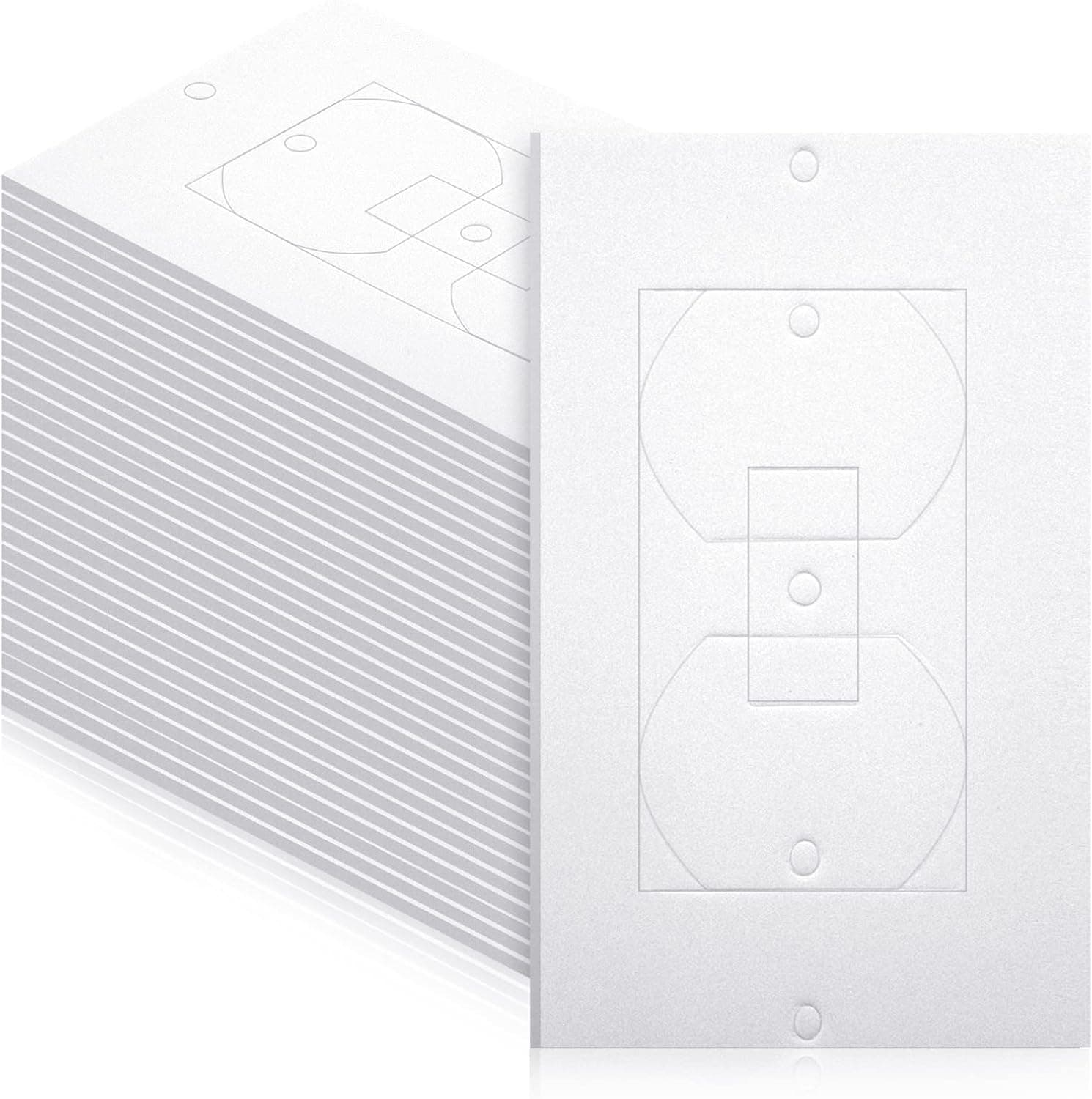 150 Pieces Wall Outlet Insulation Gaskets Wall Plate Insulation Gasket Light Switch Insulation Outlet Covers Outlet Electric Insulation Gaskets, One Size Fits Most Design