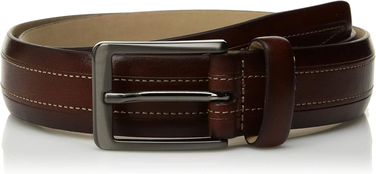 Trafalgar Men's 100% Leather Casual Belt