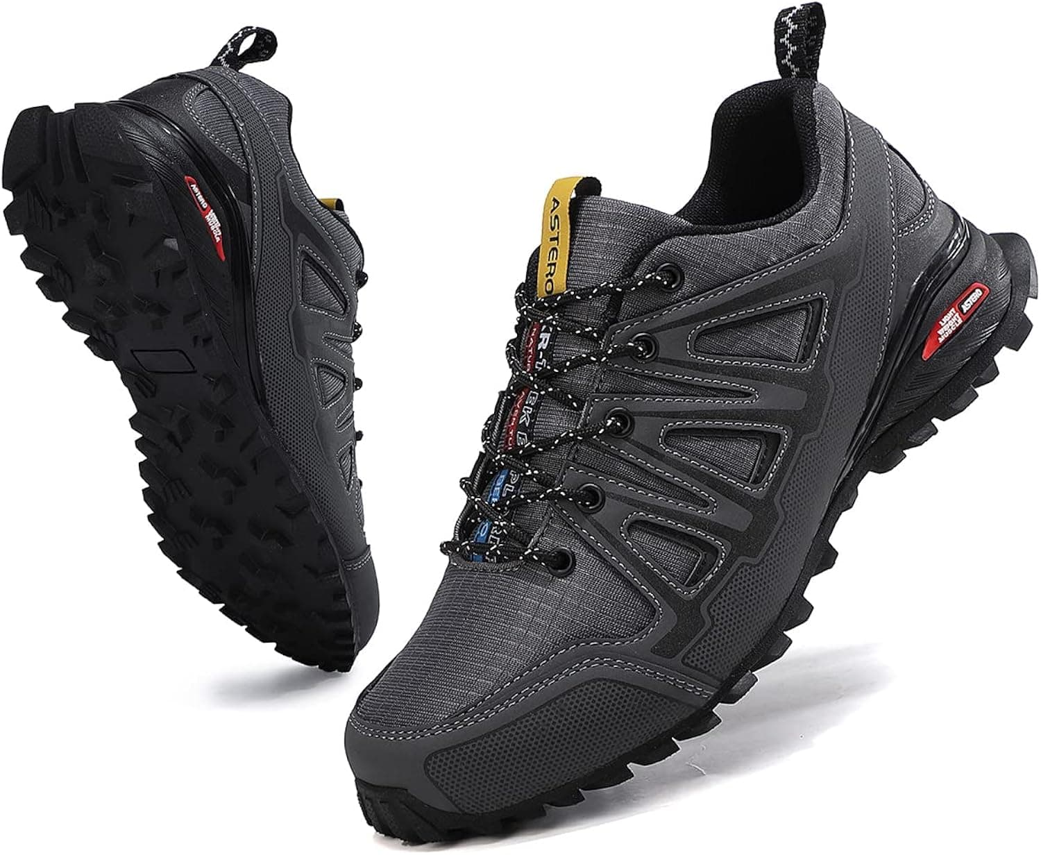 AX BOXING Men's Trail Running Shoes Anti-Skid Hiking Shoes Breathable Road Running Footwear Walking Sneakers