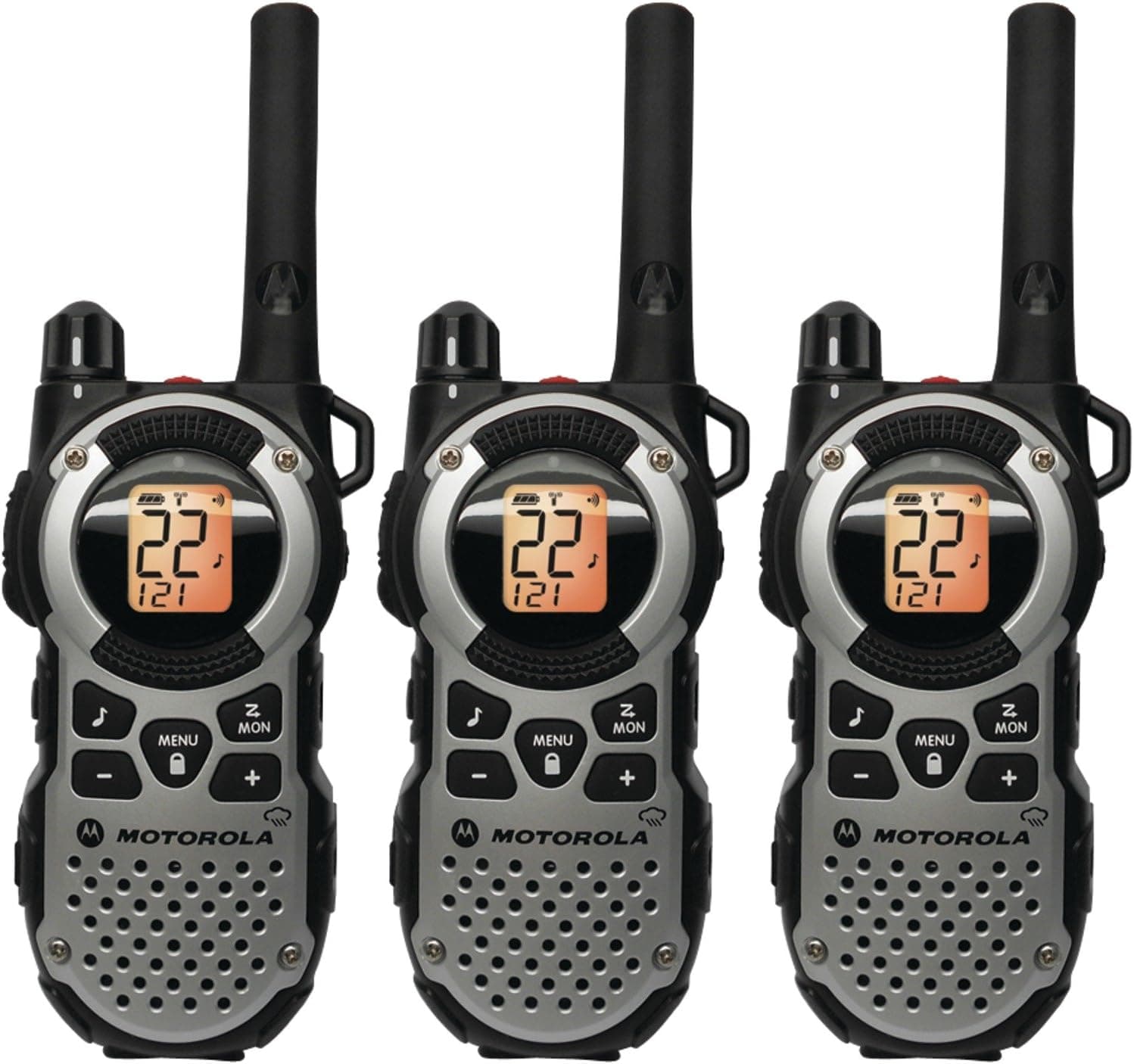 Motorola MT352TPR FRS Weatherproof Two-Way - 35 Mile Radio Triple Pack - Silver