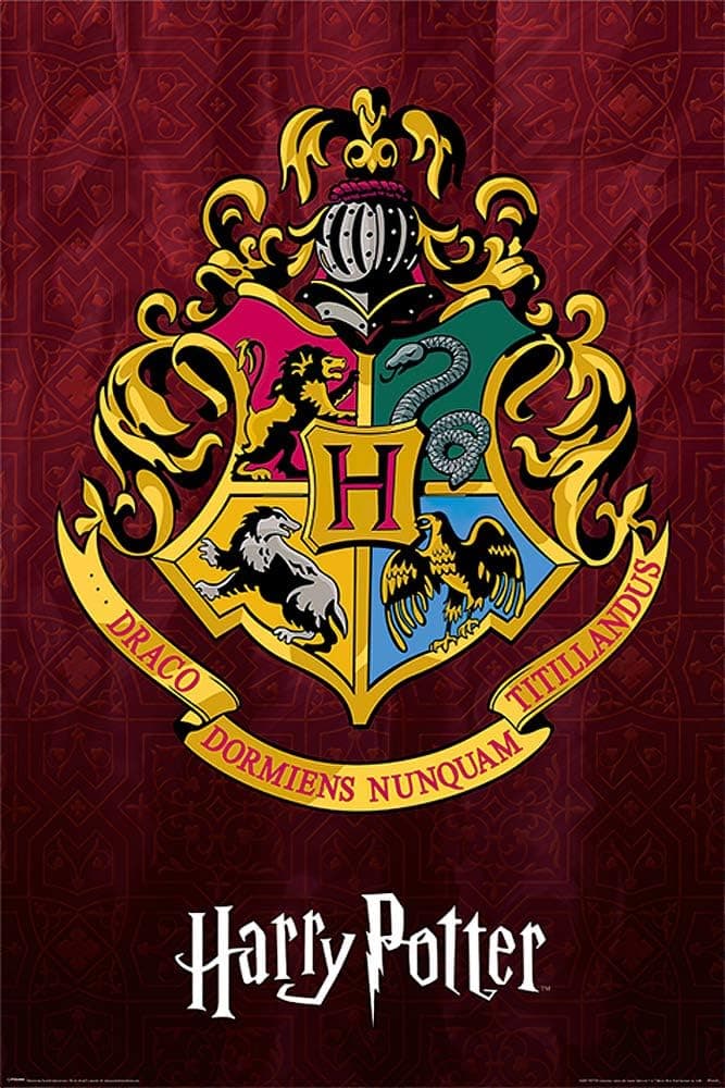 Harry Potter - Movie Poster Print (Hogwarts School Crest) (Size: 24 inches x 36 inches)
