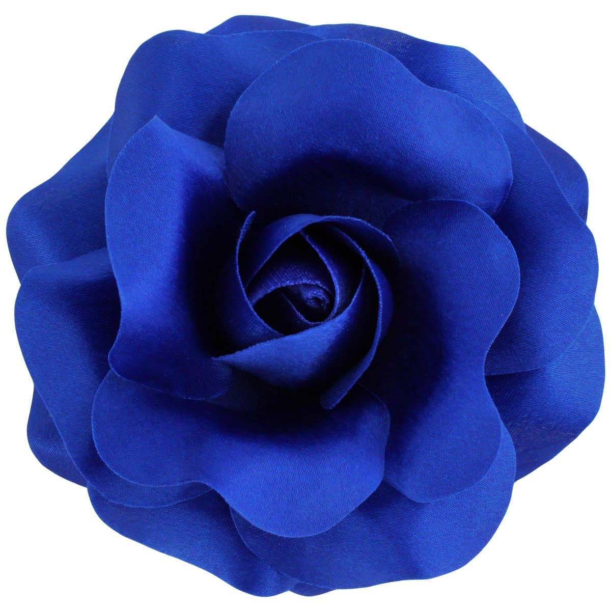 Sara Monica Flower Hair Clip and Pin Rose:Made in the USA (Royal Blue)