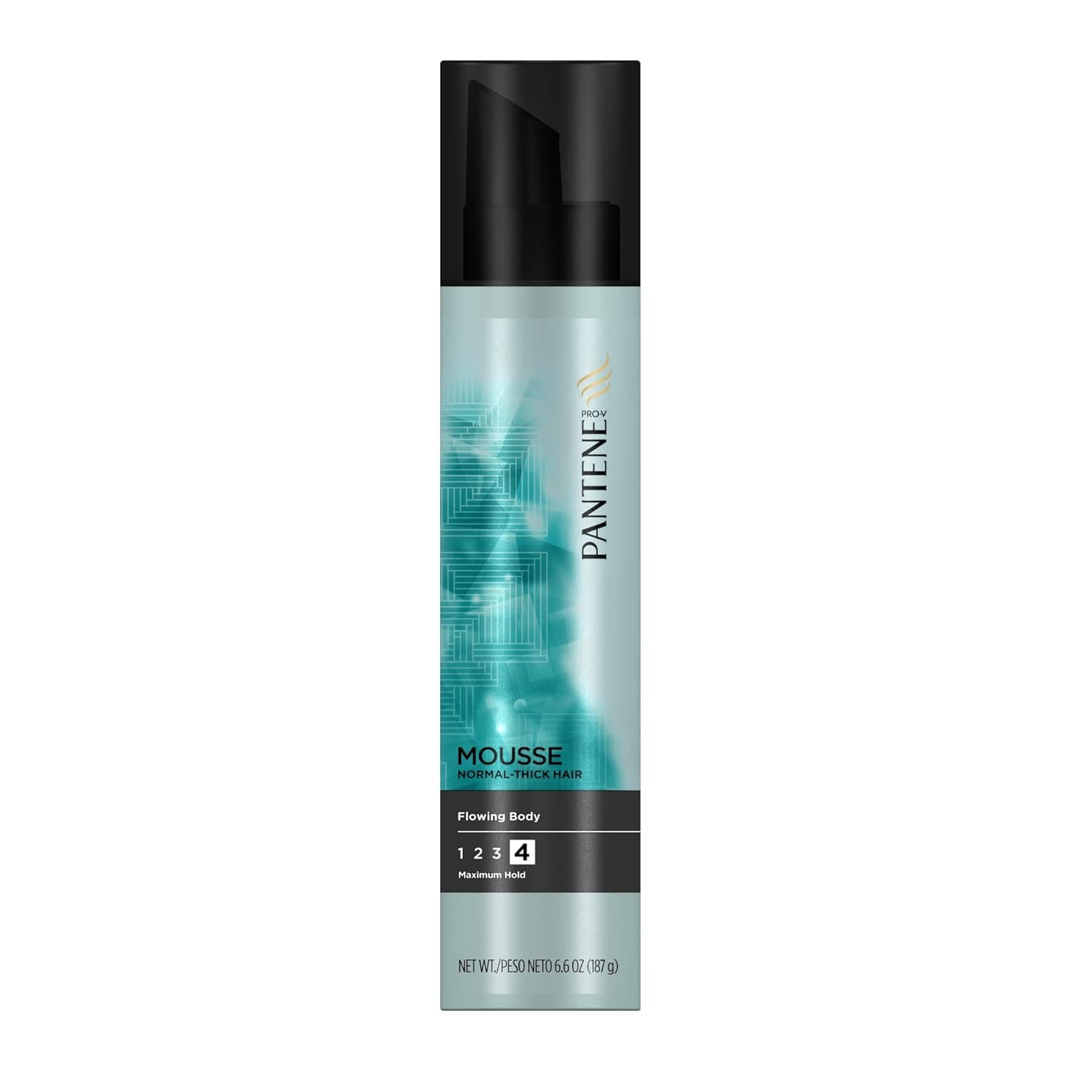 Pantene Pro-V Normal-Thick Hair Style Flowing Body Maximum Hold Hair Mousse 6.6 Oz (Pack of 3)
