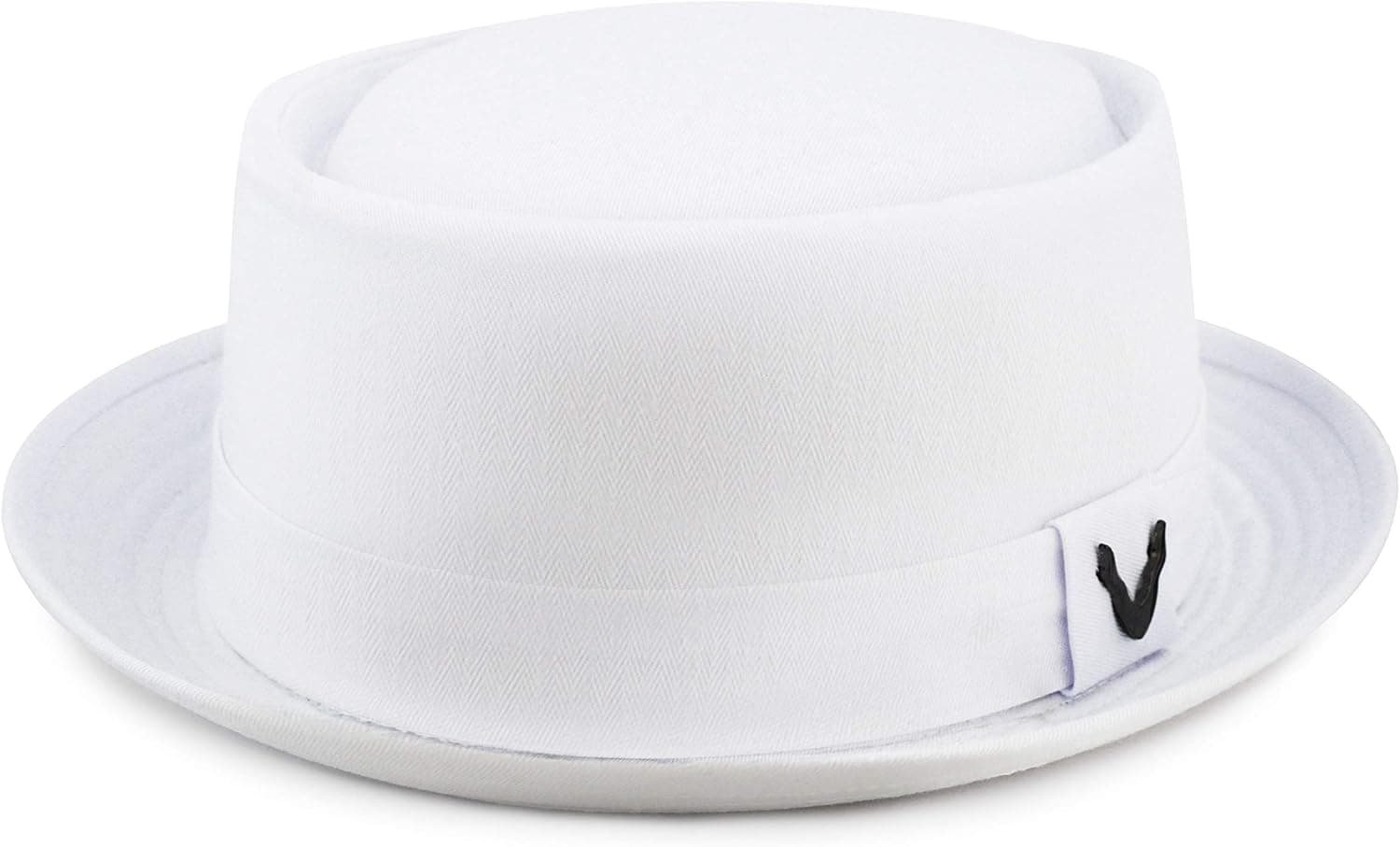 The Hat Depot Cotton & Cotton Herringbone Paisley Lining Premium Quality Porkpie Hat